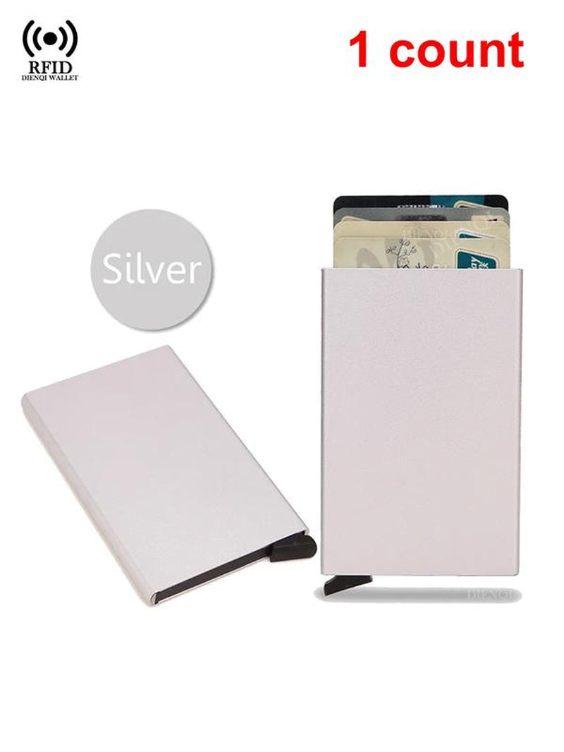 Rfid Metal Credit Card Holder Luxury Men Minimalist Wallet