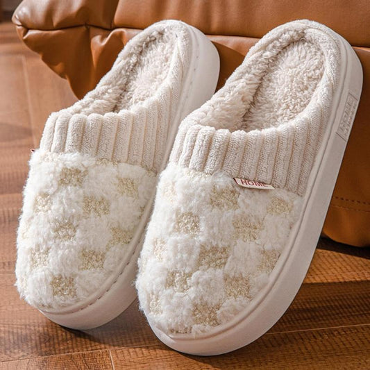 Women'S Fuzzy Memory Foam Slippers