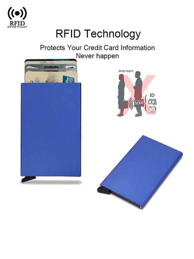 Rfid Metal Credit Card Holder Luxury Men Minimalist Wallet