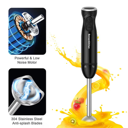 3 in 1 Immersion Blender with Egg Whisk & 700Ml Measuring Cup