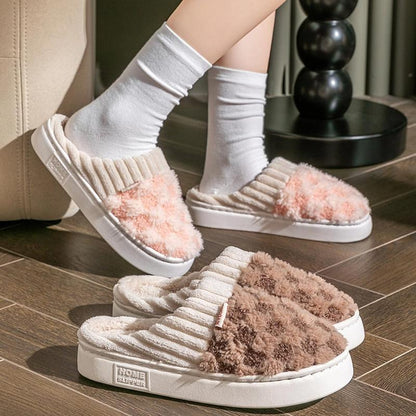 Women'S Fuzzy Memory Foam Slippers 