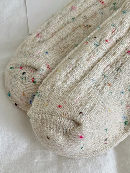 3Pairs Women'S Thick Warm Wool Vintage Style Mid-Calf Socks for Autumn and Winter, Fall