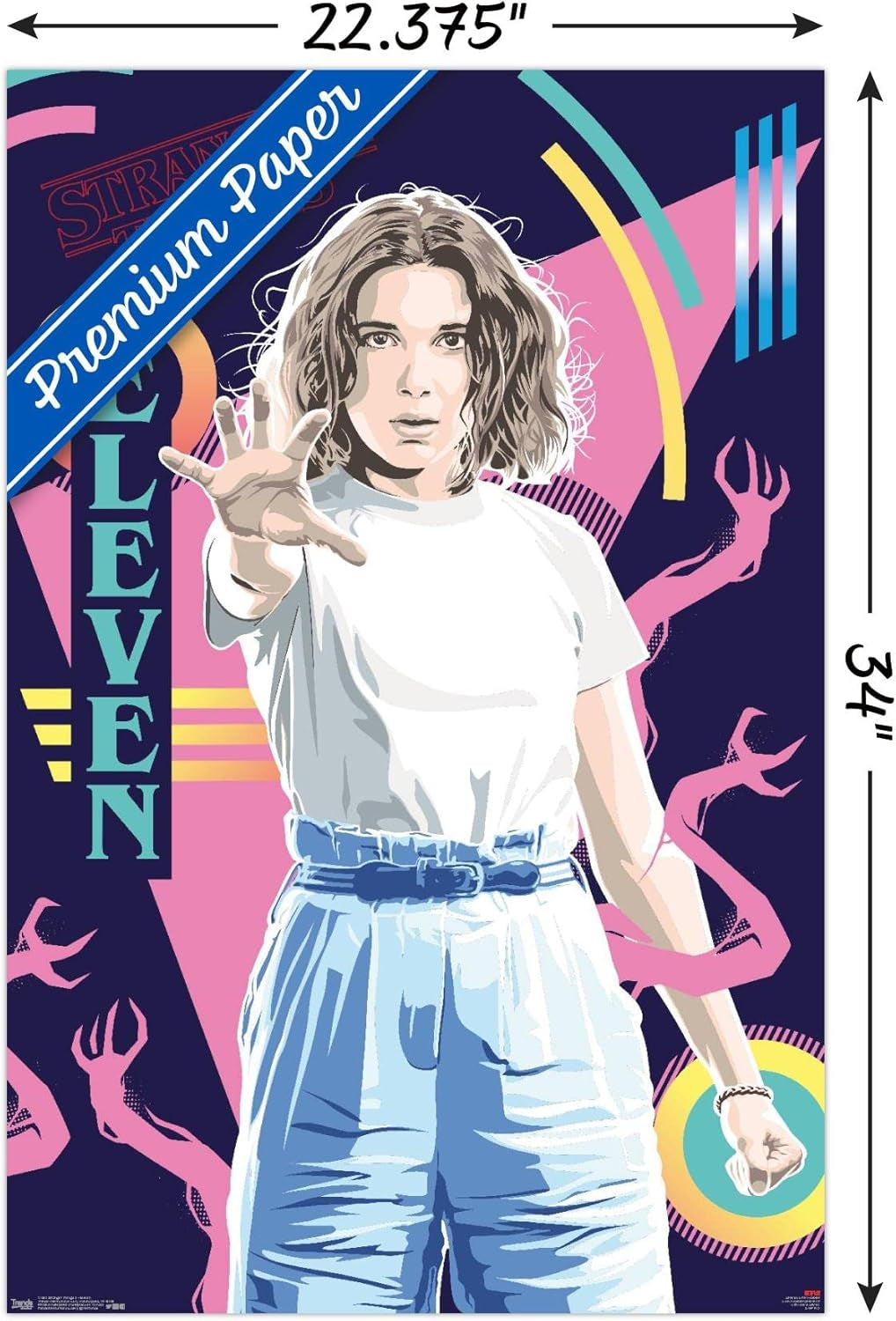 Netflix Stranger Things: Season 3 - Eleven Wall Poster, 22.375" X 34", Premium Unframed Version