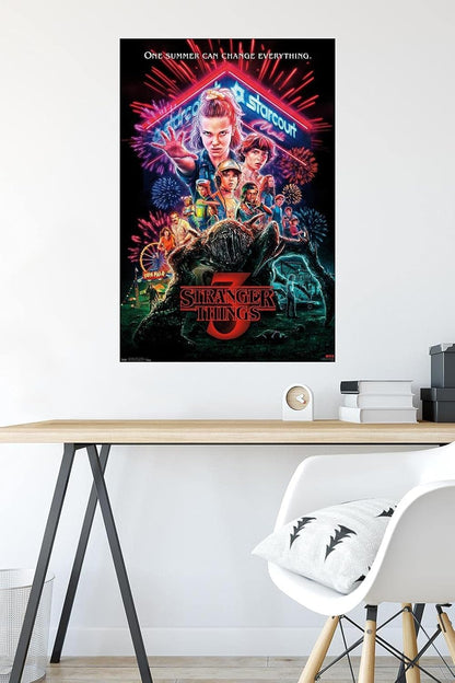 Netflix Stranger Things: Season 3 - One Sheet Wall Poster, 22.375" X 34", Unframed Version