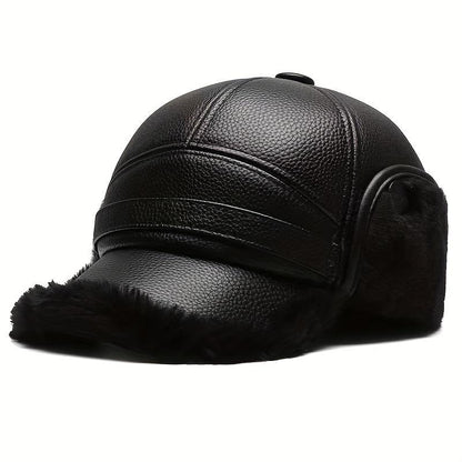 Street Style Men’S Winter Cap with Ear Warmers