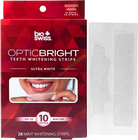 Teeth Whitening Strips, Optic Bright Ultra White 