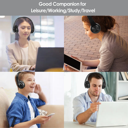 Bluetooth Headphones LUXMO Wireless Noise Cancelling Headphones 