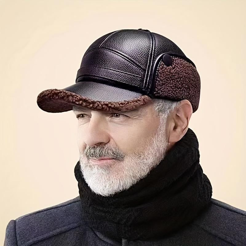 Street Style Men’S Winter Cap with Ear Warmers