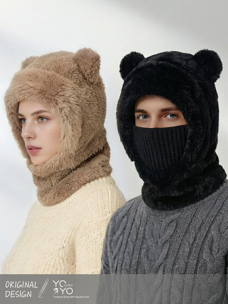  Cute Bear-Ear Design Windproof Hat
