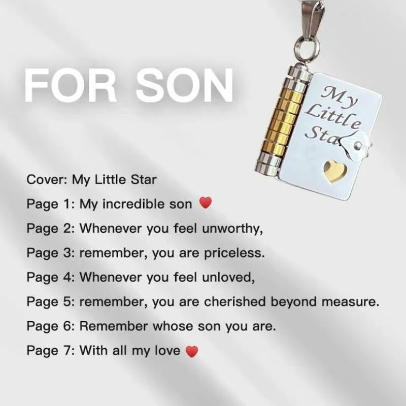 Book Necklace for Best Mom 