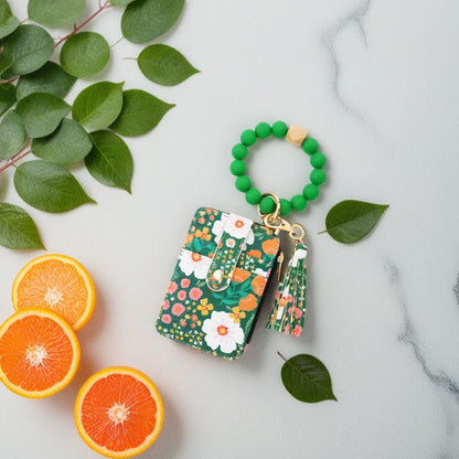 Women’S Tassel Wristlet Keychain - Wallet & Card Case in One, Christmas Gift