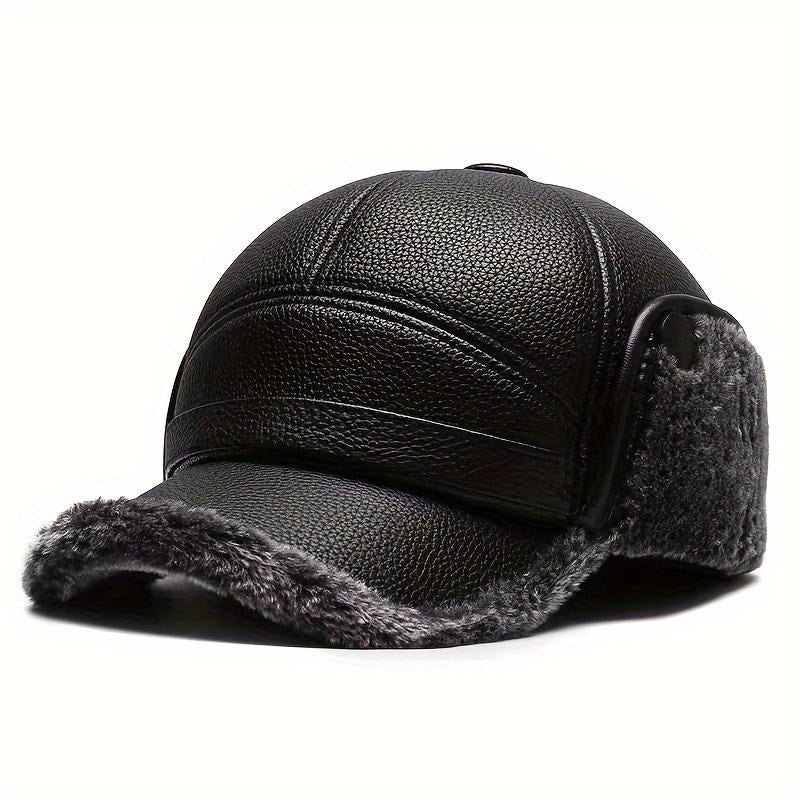 Street Style Men’S Winter Cap with Ear Warmers