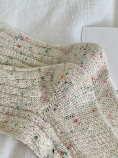 3Pairs Women'S Thick Warm Wool Vintage Style Mid-Calf Socks for Autumn and Winter, Fall