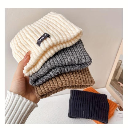 4Pcs Winter Warm Knitted Hat Set 