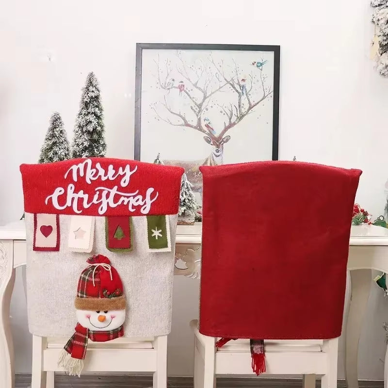 Christmas Chair Decoration. Chair Cover
