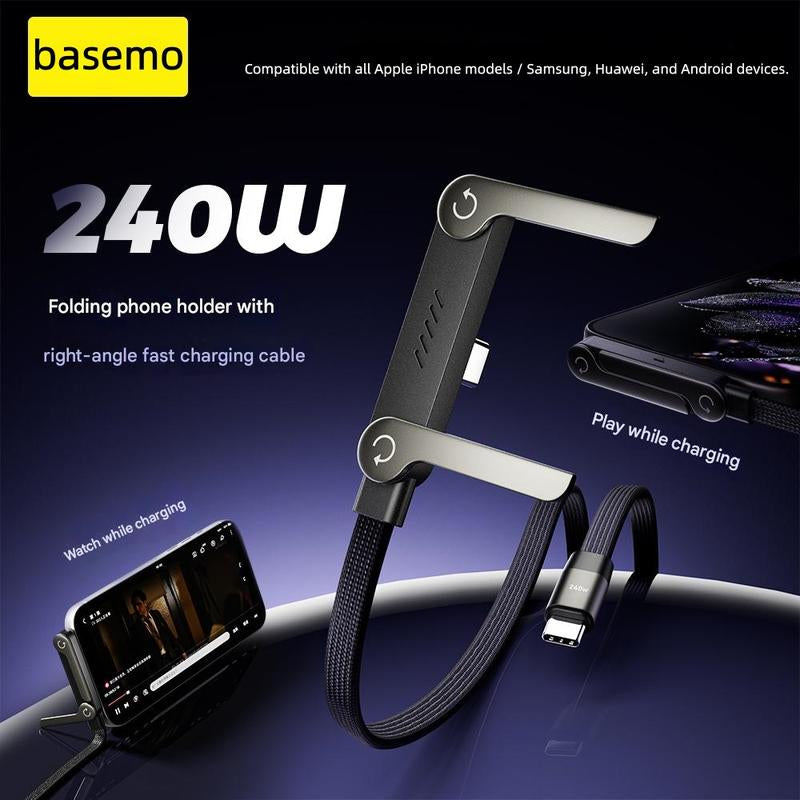 Basemo Invisible Holder Charger Cable with Stand