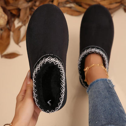 Women'S Platform Shorts Warm Slip-On slippers
