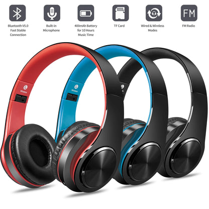Bluetooth Headphones LUXMO Wireless Noise Cancelling Headphones 