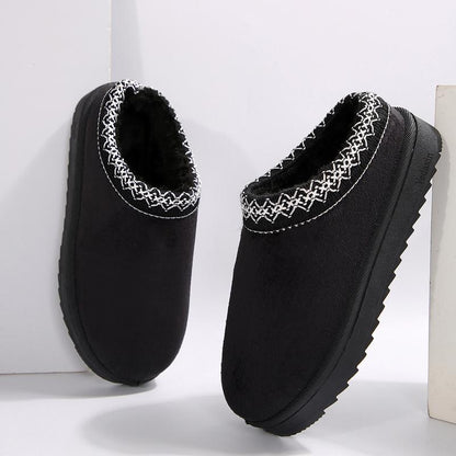 Women'S Platform Shorts Warm Slip-On slippers