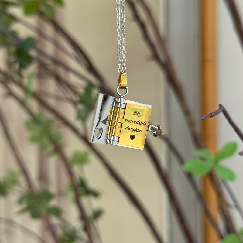 Book Necklace for Best Mom 