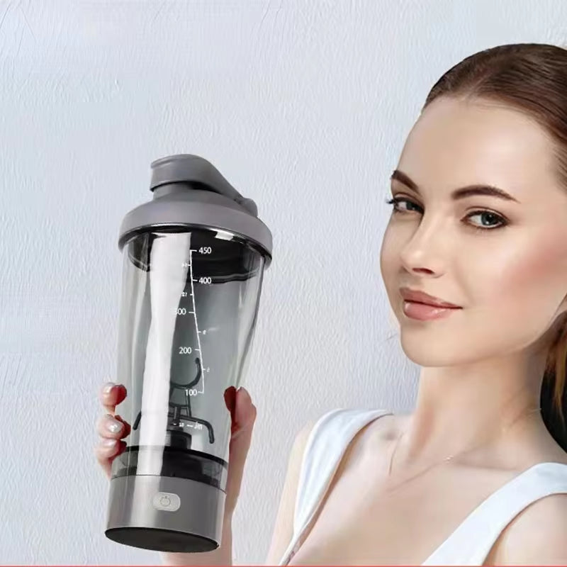 USB Rechargeable Electric Mixing Cup Portable Protein Powder Shaker 