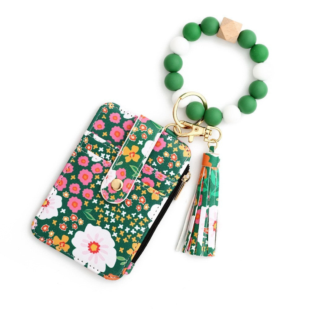 Women’S Tassel Wristlet Keychain - Wallet & Card Case in One, Christmas Gift