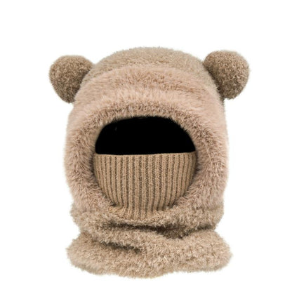 Cute Bear-Ear Design Windproof Hat